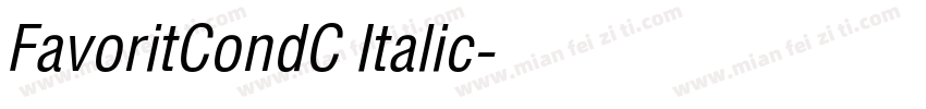 FavoritCondC Italic字体转换